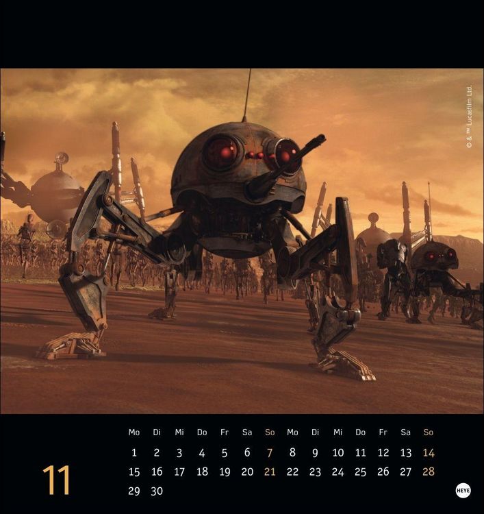 Produktbild: Star Wars Postkartenkalender 2027