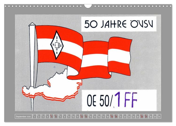 Produktbild: Austria calling - Amateurfunk in &Ouml;sterreich (Wandkalender 2026 DIN A3 quer), CALVENDO Monatskalender