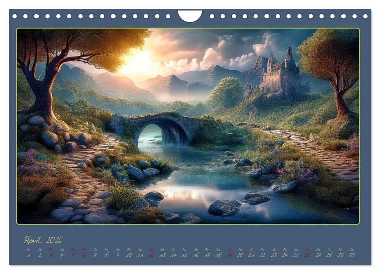 Produktbild: Landschaft romantisch gesehen (Wandkalender 2026 DIN A4 quer), CALVENDO Monatskalender