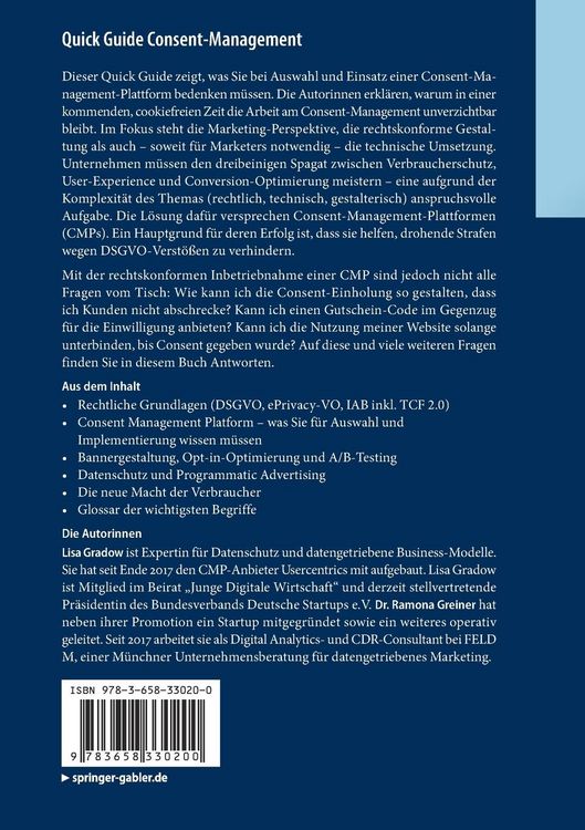 Produktbild: Quick Guide Consent-Management