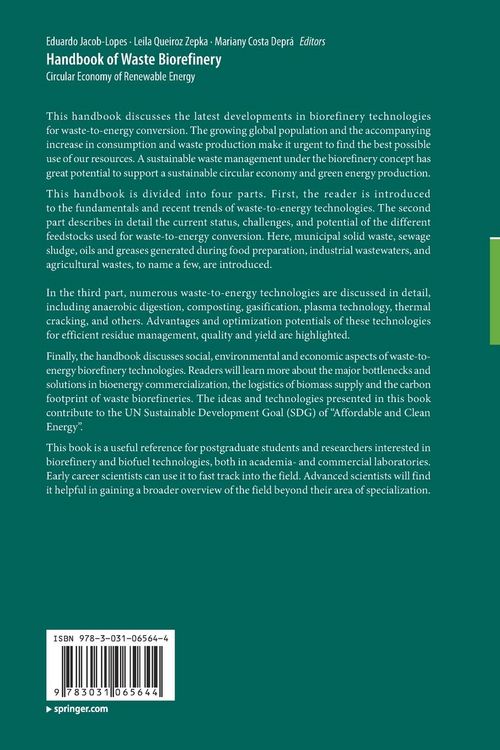 Produktbild: Handbook of Waste Biorefinery