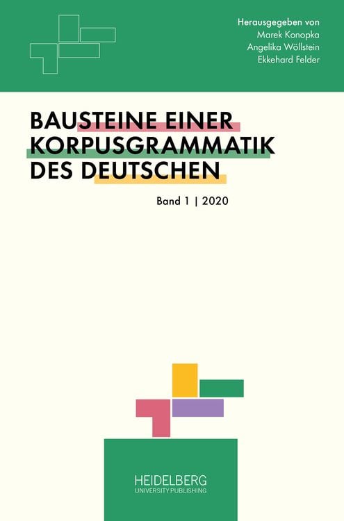 Produktbild: Bausteine einer Korpusgrammatik des Deutschen