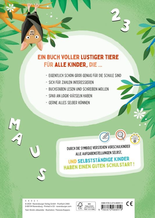 Produktbild: Mein großes Vorschulbuch: Buchstaben Zahlen Konzentration