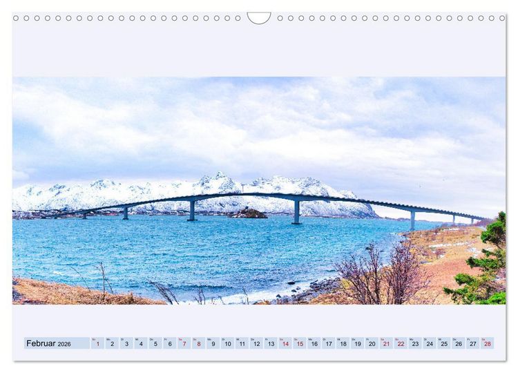 Produktbild: Norwegen Nordland Troms og Finnmark - Panoramen (Wandkalender 2026 DIN A3 quer), CALVENDO Monatskalender