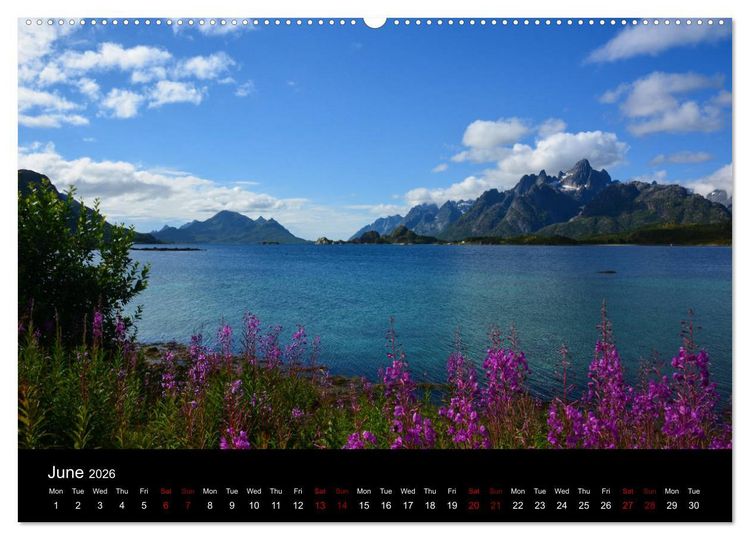 Produktbild: The magical Lofoten Islands (High Quality Premium Wall Calendar 2026 DIN A2 landscape),CALVENDO 12 Month Wall Calendar