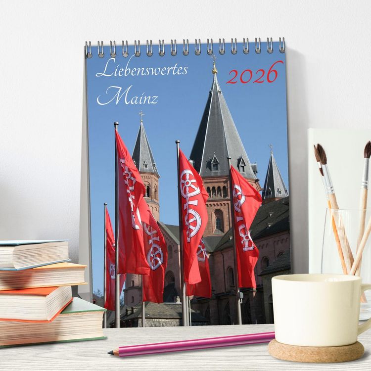 Produktbild: Liebenswertes Mainz (Tischkalender 2026 DIN A5 hoch), CALVENDO Monatskalender