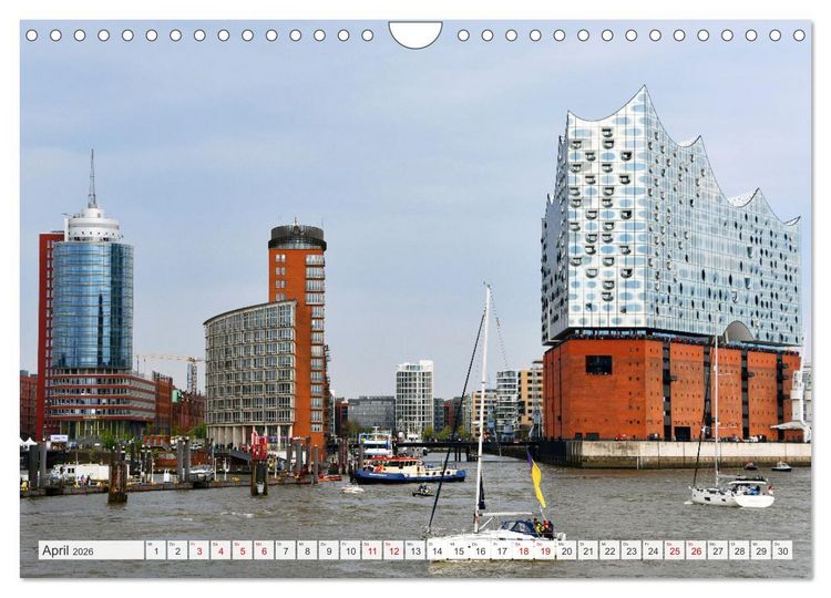Produktbild: Hamburg mit Hafengeburtstag (Wandkalender 2026 DIN A4 quer), CALVENDO Monatskalender