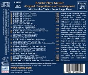 Produktbild: Kreisler Spielt Kreisler