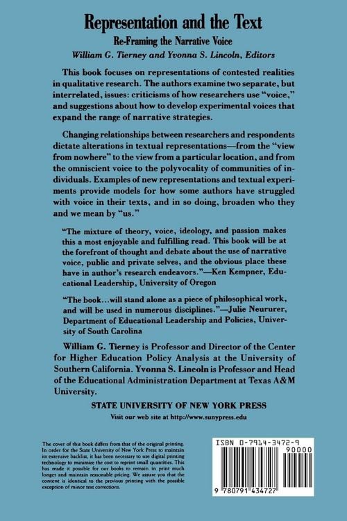 Produktbild: Representation and the Text