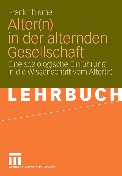 Produktbild: Alter(n) in der alternden Gesellschaft