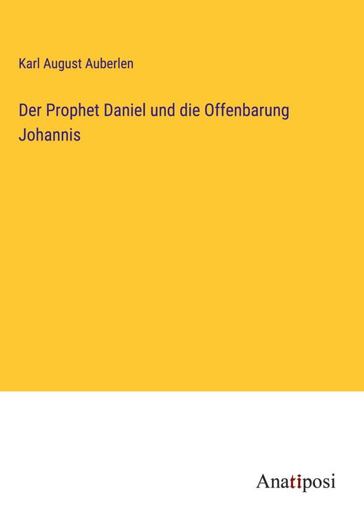 Produktbild: Der Prophet Daniel und die Offenbarung Johannis