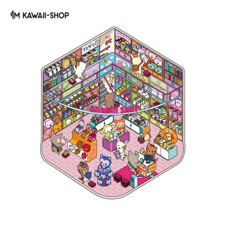Produktbild: Mini-Sticker-Szenen - Cozy Mini-Japan I 3D-Sticker
