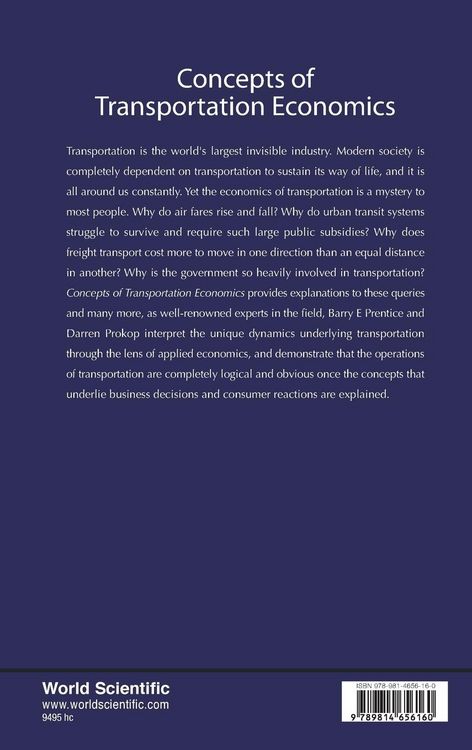 Produktbild: Concepts Of Transportation Economics