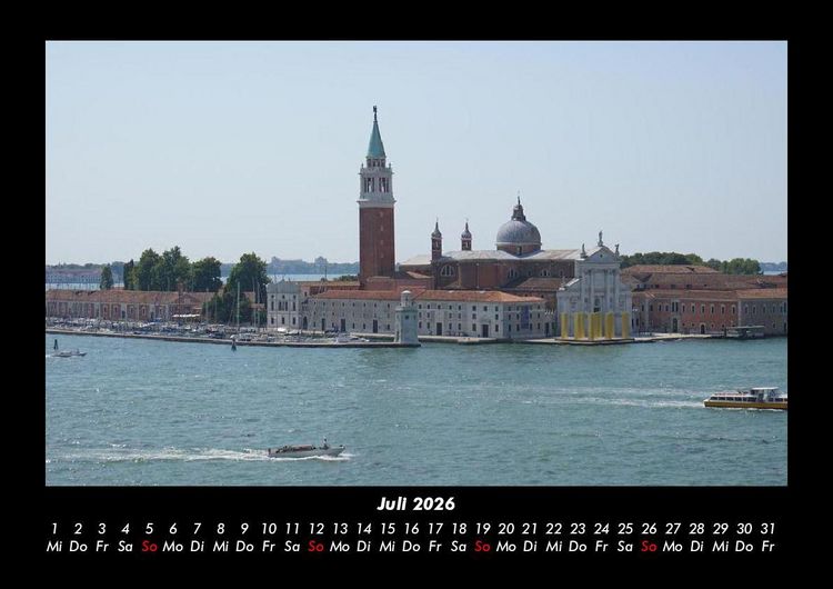 Produktbild: Venedig 2026 Fotokalender DIN A3