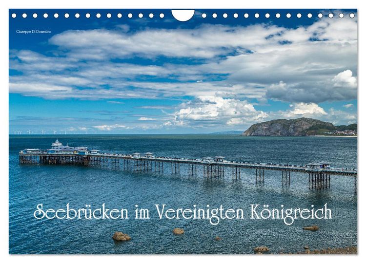 Produktbild: Seebr&uuml;cken im Vereinigten K&ouml;nigreich (Wandkalender 2026 DIN A4 quer), CALVENDO Monatskalender
