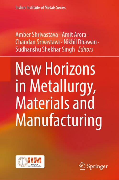 Produktbild: New Horizons in Metallurgy, Materials and Manufacturing