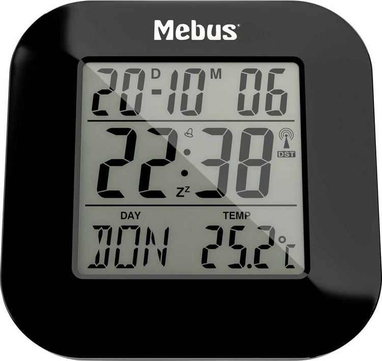 Produktbild: Mebus 51510 Funk Wecker Schwarz