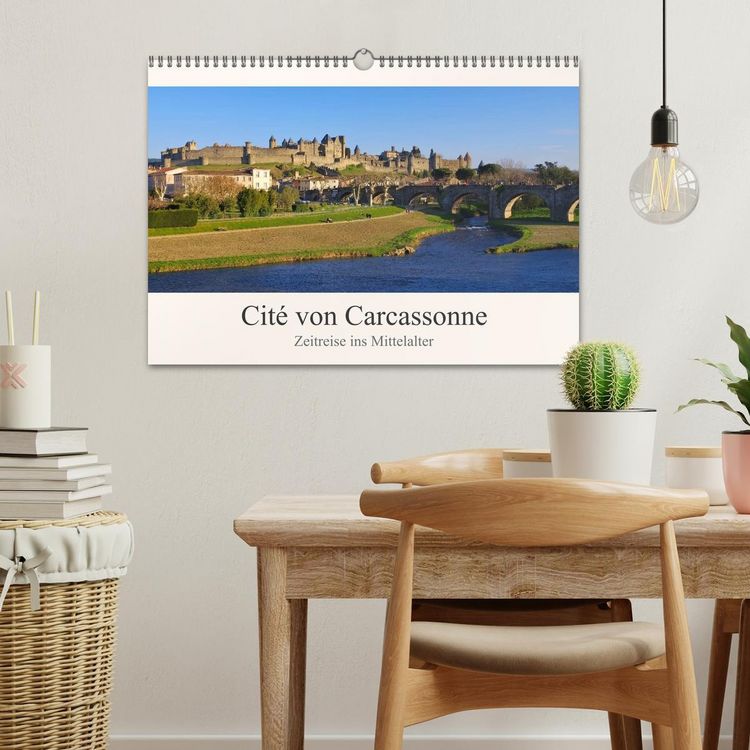 Produktbild: Cite von Carcassonne - Zeitreise ins Mittelalter (Wandkalender 2026 DIN A3 quer), CALVENDO Monatskalender