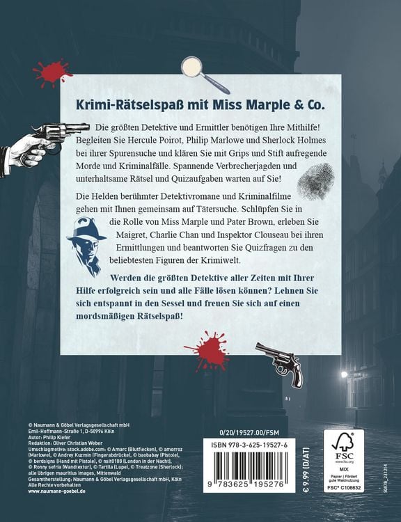 Produktbild: Krimi-Logikr&auml;tsel Die gro&szlig;en Detektive