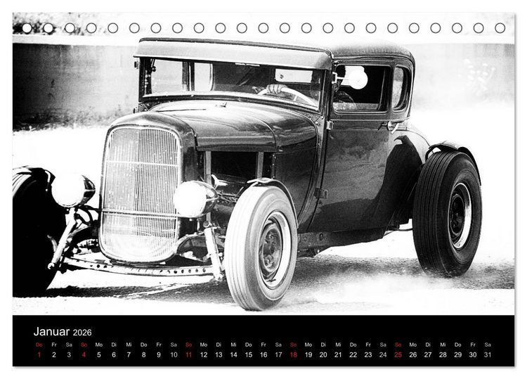 Produktbild: Hot Rods (Tischkalender 2026 DIN A5 quer), CALVENDO Monatskalender