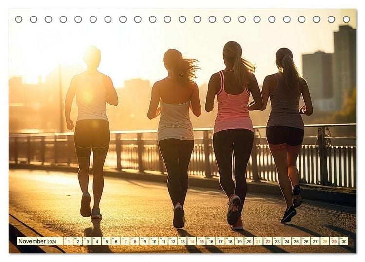 Produktbild: Joggen, gesund laufen (Tischkalender 2026 DIN A5 quer), CALVENDO Monatskalender