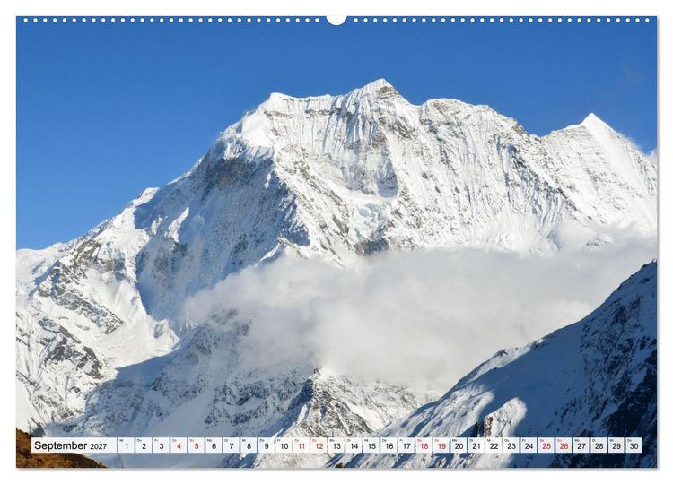 Produktbild: Der Manaslu Himal, gewaltige Bergriesen (Wandkalender 2027 DIN A2 quer), CALVENDO Monatskalender