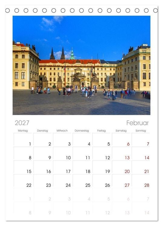 Produktbild: Tischplaner 2027 - Prag. Du bist so sch&ouml;n (A5 Tischkalender zum Aufstellen) CALVENDO