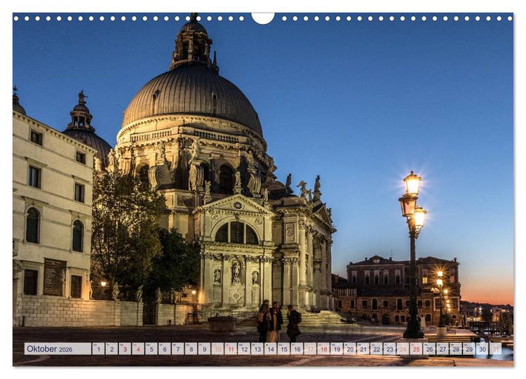 Produktbild: Stilles Venedig wenn es Nacht wird (Wandkalender 2026 DIN A3 quer), CALVENDO Monatskalender