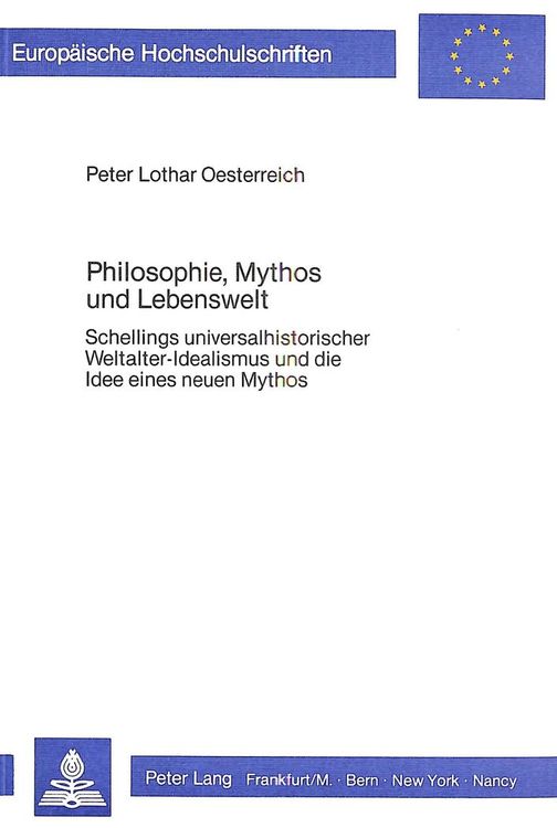 Produktbild: Philosophie, Mythos und Lebenswelt