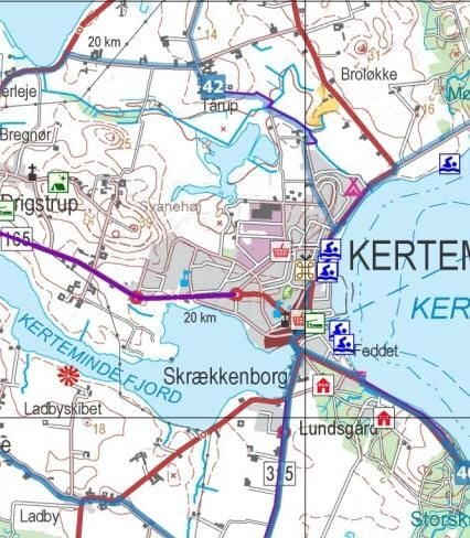 Produktbild: 5 Fahrradkarte D&auml;nemark / Cykelkort Danmark 1:100.000 - F&uuml;nen