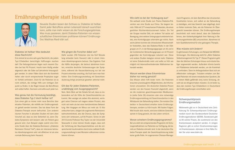 Produktbild: Die Ern&auml;hrungs-Docs &ndash; Diabetes heilen