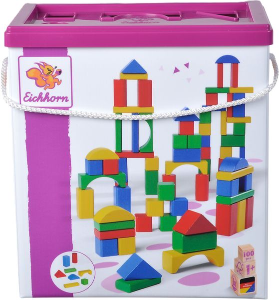 Produktbild: Eichhorn bunte Holzbausteine