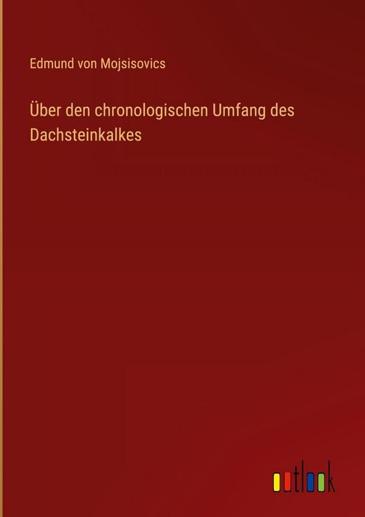 Produktbild: &Uuml;ber den chronologischen Umfang des Dachsteinkalkes