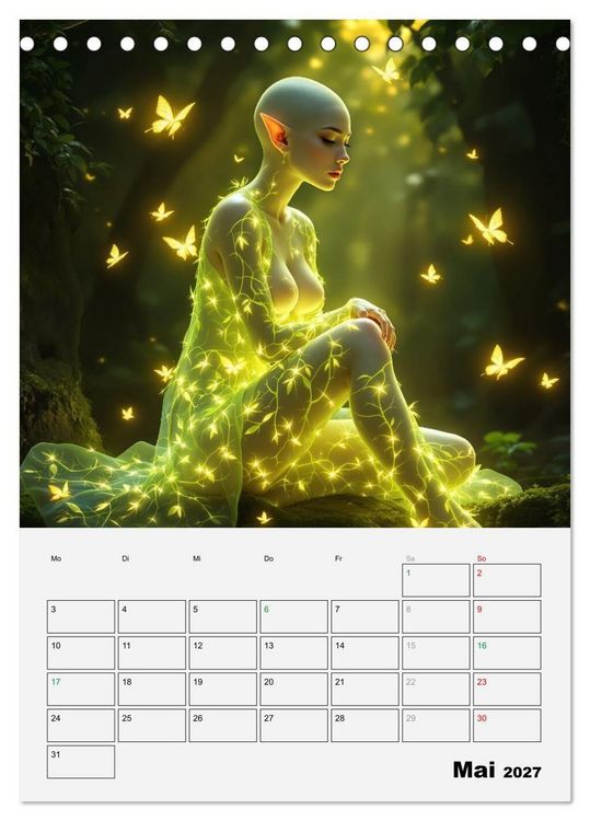 Produktbild: Herrscherinnen der Galaxien (Tischkalender 2027 DIN A5 hoch), CALVENDO Monatskalender