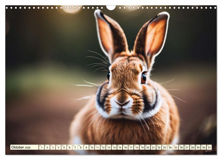 Produktbild: M&uuml;mmelm&auml;nner - Goldige Kaninchen (Wandkalender 2026 DIN A3 quer), CALVENDO Monatskalender