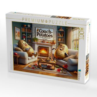 Produktbild: CALVENDO Puzzle Gem&uuml;tliche Zeiten: Kartoffeln und die Kunst des Entspannens | 1000 Teile Lege-Gr&ouml;&szlig;e 64x48cm Foto-Puzzle f&uuml;r gl&uuml;ckliche Stunden