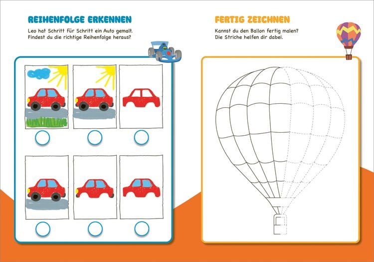 Produktbild: Malen und R&auml;tseln f&uuml;r Kindergartenkinder. Fahrzeuge