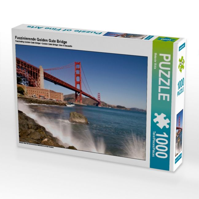 Produktbild: CALVENDO Puzzle Faszinierende Golden Gate Bridge | 1000 Teile Lege-Gr&ouml;&szlig;e 64x48cm Foto-Puzzle f&uuml;r gl&uuml;ckliche Stunden