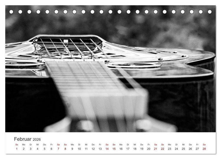 Produktbild: Dobro-Gitarre (Tischkalender 2026 DIN A5 quer), CALVENDO Monatskalender