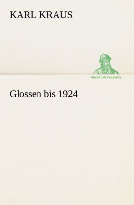 Produktbild: Glossen bis 1924