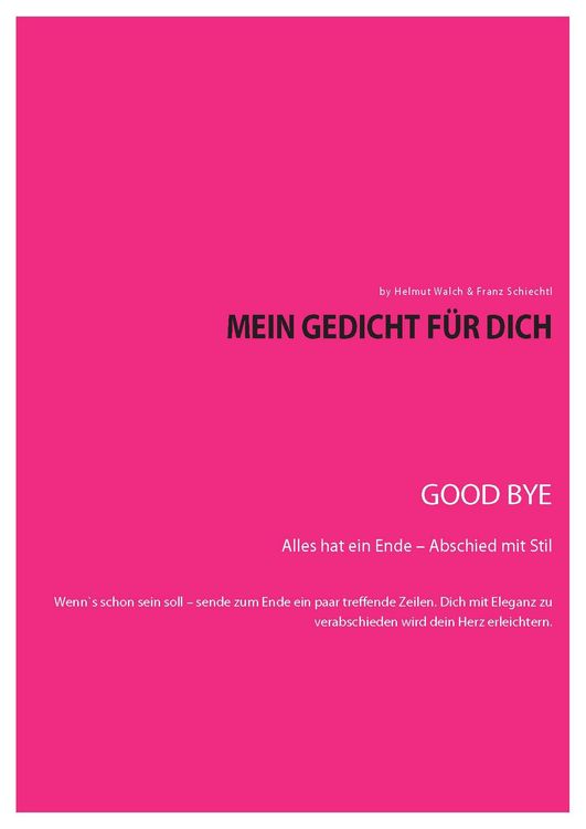 Produktbild: Mein Gedicht f&uuml;r Dich