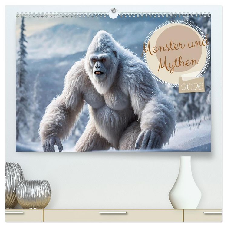 Produktbild: Monster & Mythen (hochwertiger Premium Wandkalender 2026 DIN A2 quer), Kunstdruck in Hochglanz