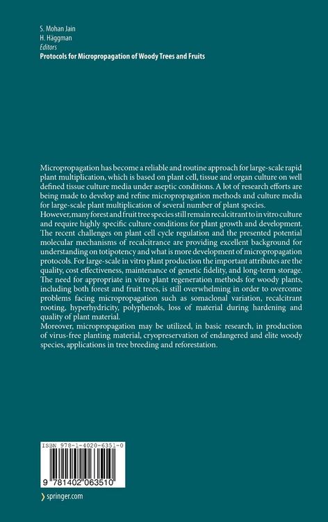 Produktbild: Protocols for Micropropagation of Woody Trees and Fruits