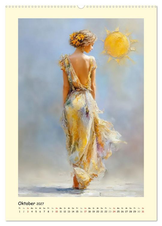 Produktbild: Tarot im Goldlicht. Zeitlose Archetypen in moderner Bildmagie (hochwertiger Premium Wandkalender 2027 DIN A2 hoch), Kunstdruck in Hochglanz