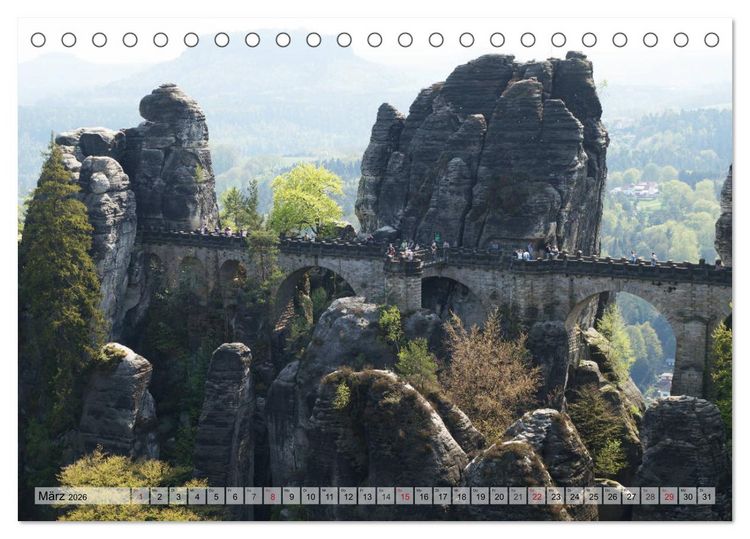Produktbild: &Uuml;ber - Br&uuml;cken (Tischkalender 2026 DIN A5 quer), CALVENDO Monatskalender
