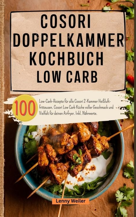 Produktbild: Cosori Doppelkammer Kochbuch Low Carb