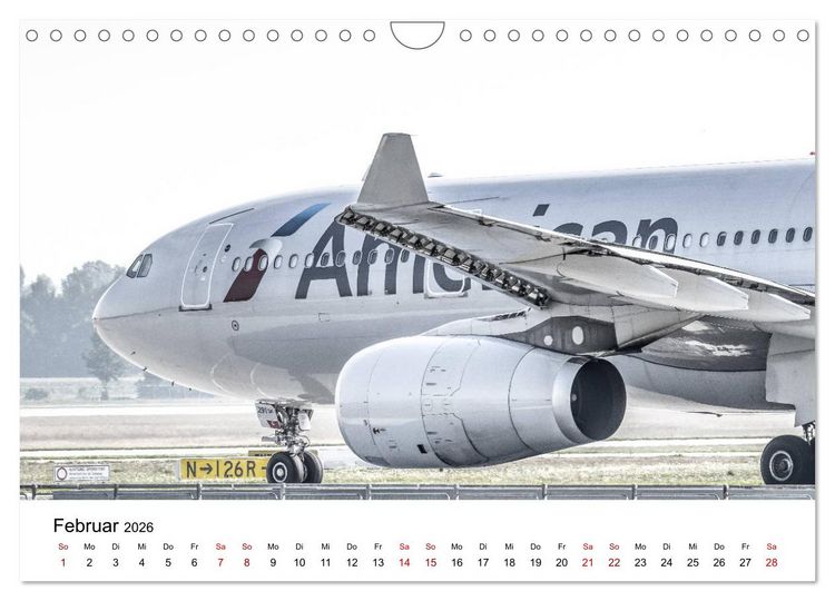 Produktbild: Planespotting am Flughafen M&uuml;nchen (Wandkalender 2026 DIN A4 quer), CALVENDO Monatskalender
