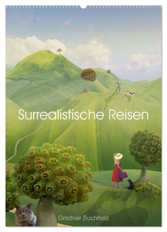 Produktbild: Surrealistische Reisen (Wandkalender 2026 DIN A2 hoch), CALVENDO Monatskalender