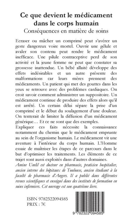 Produktbild: Ce que devient le m&eacute;dicament dans le corps humain