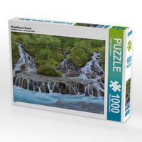 Produktbild: CALVENDO Puzzle Hraunfossar Island 1000 Teile Lege-Gr&ouml;&szlig;e 64 x 48 cm Foto-Puzzle Bild von Johann Sch&ouml;rkhuber